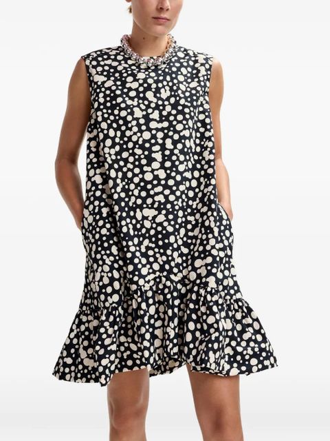 Essentiel Antwerp open-back ruffled mini dress - Black