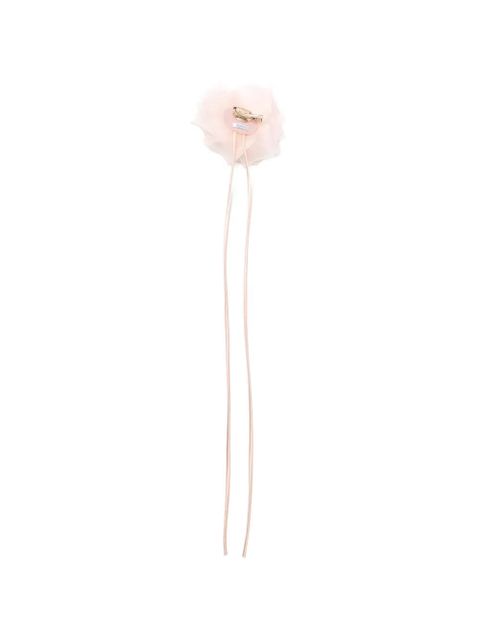 Max Mara Mxario floral-appliqué brooch - Pink - zdjęcie produktu nr 2