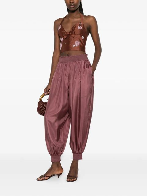 SHUSHU/TONG bead-embellished bow-detail top - Brown - zdjęcie produktu nr 2
