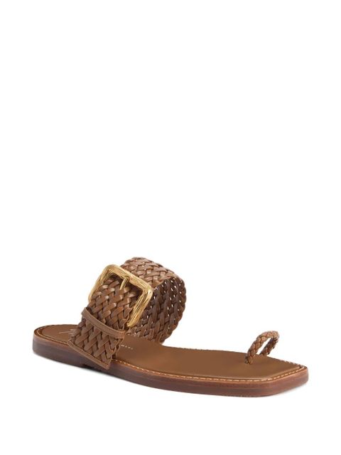 Giuseppe Zanotti Crista flat sandals - Brown - zdjęcie produktu nr 2