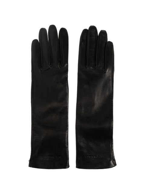 Alexander McQueen logo-detail gloves - Black - zdjęcie produktu nr 1