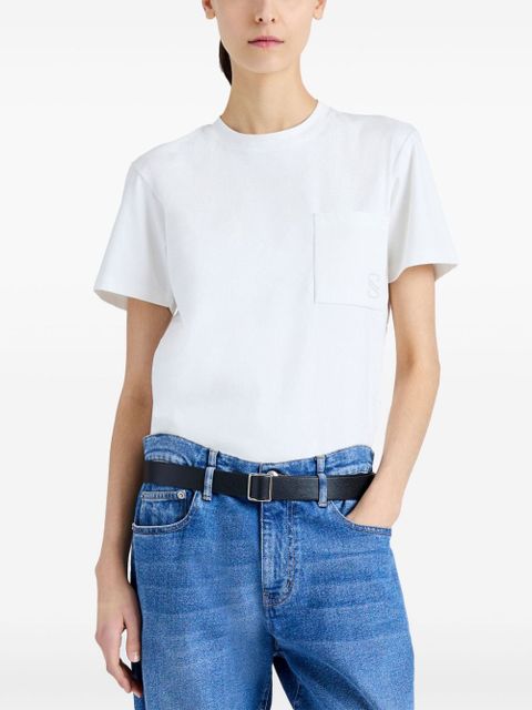 Proenza Schouler logo-print organic cotton T-shirt - White
