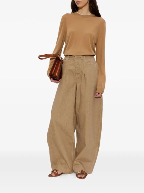 Versace logo-embroidered jumper - Neutrals - zdjęcie produktu nr 2