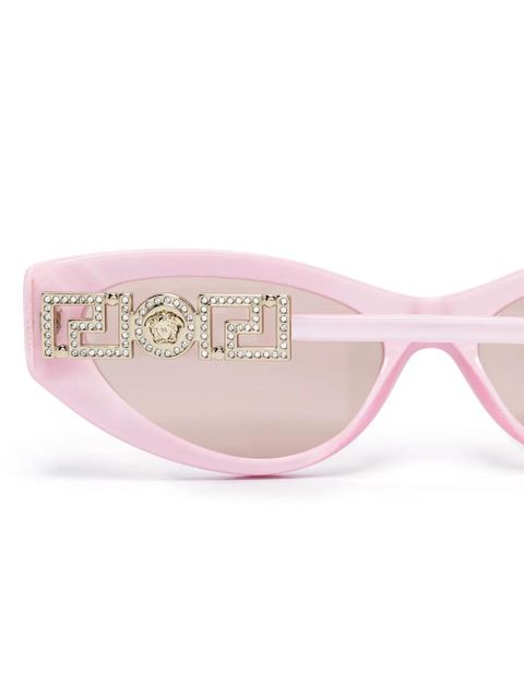 Versace Eyewear Medusa-plaque cat-eye sunglasses - Pink