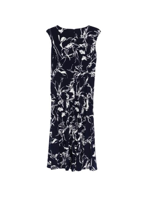 Lauren Ralph Lauren floral-print midi dress - Blue