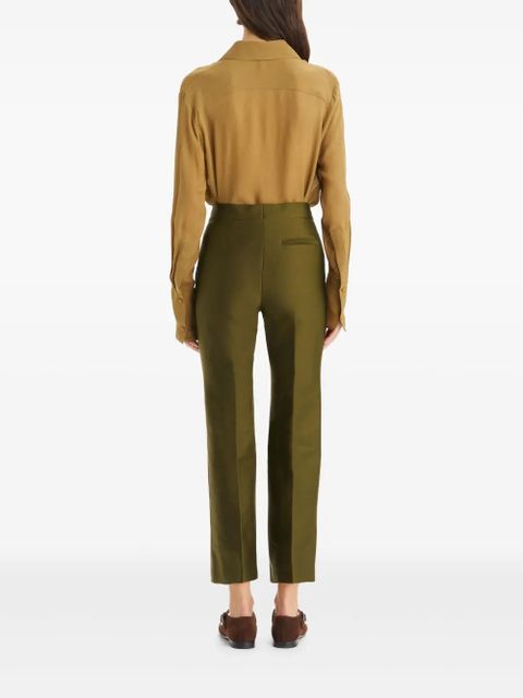 Tory Burch twill trousers - Green - zdjęcie produktu nr 2