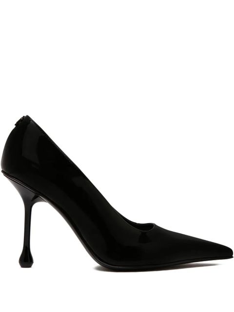 Jimmy Choo 95mm pointed-toe leather pumps - Black - zdjęcie produktu nr 1