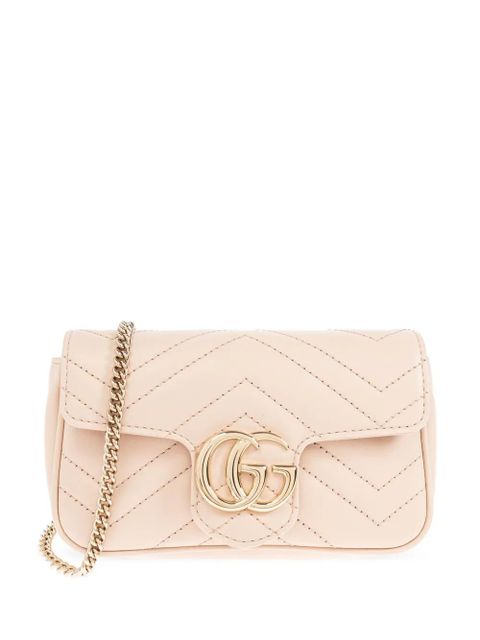 Gucci super mini GG Marmont shoulder bag - Pink