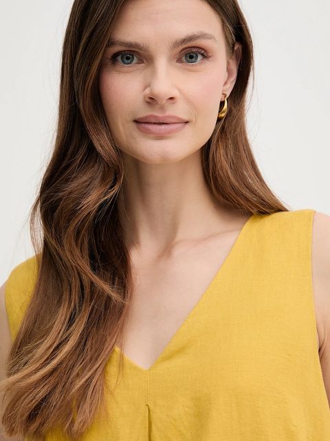 United Colors of Benetton sukienka lniana