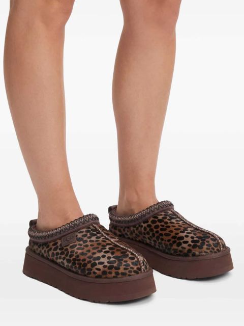 UGG Tazz Caspian leopard-print platform mules - Brown