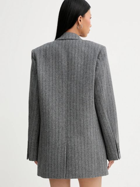 IRO płaszcz z dodatkiem wełny WM07NIMI kolor szary NIMI