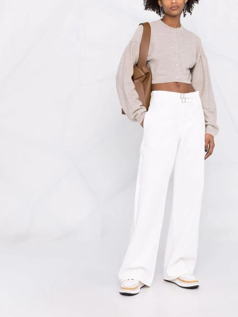 Jil Sander wide-leg denim jeans - White - zdjęcie produktu nr 2
