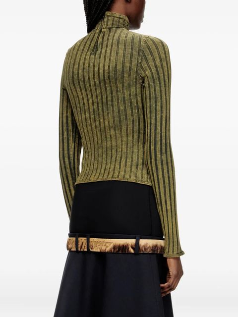 Diesel T-Clawa ribbed long-sleeve t-shirt - Green