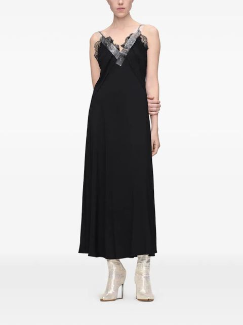Maison Margiela lace midi dress - Black - zdjęcie produktu nr 2