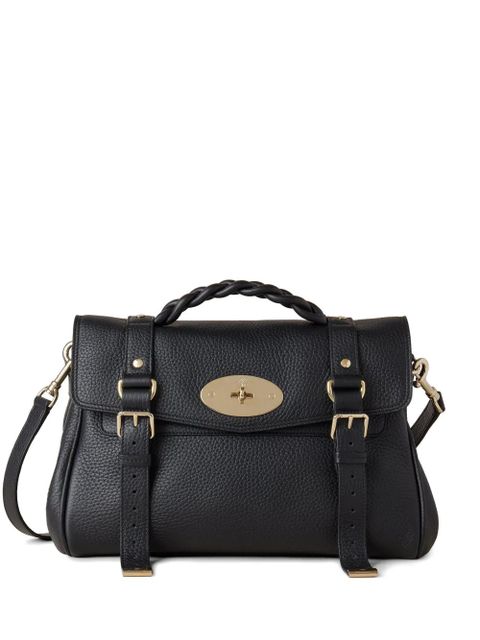 Mulberry Alexa braided handle buckle tote bag - Black - zdjęcie produktu nr 1