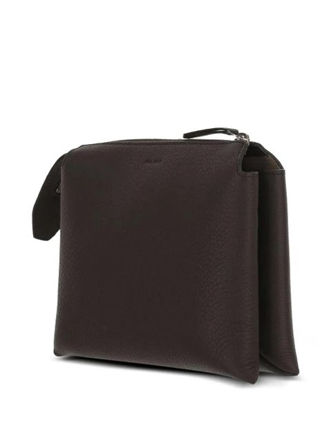 The Row zip fastening clutch bag - Brown