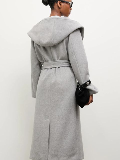 Answear.LAB płaszcz wełniany kolor szary