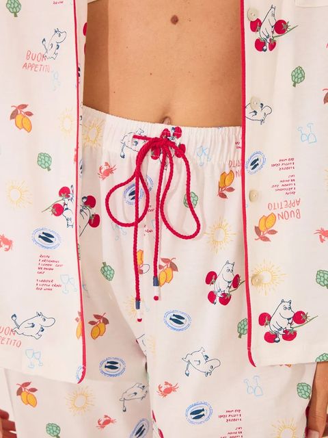 women'secret piżama bawełniana damska kolor biały bawełniana 3132103