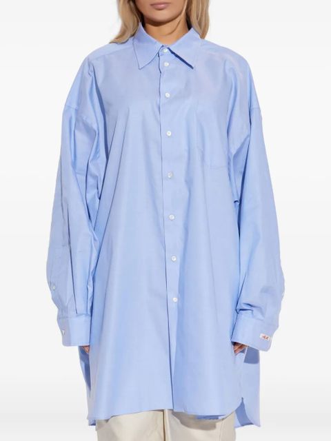 Maison Margiela balloon-sleeve cotton shirt - Blue - zdjęcie produktu nr 2