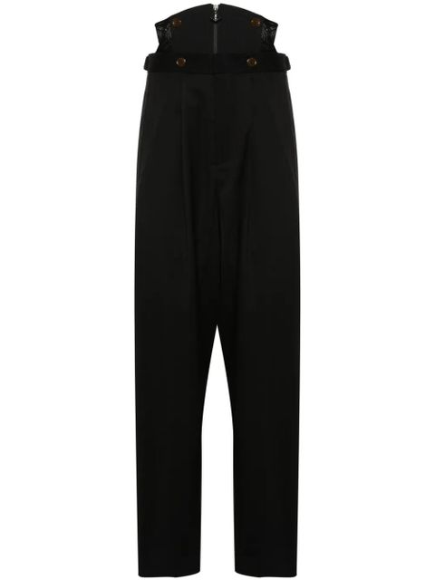 Vivienne Westwood corset-detail trousers - Black - zdjęcie produktu nr 1