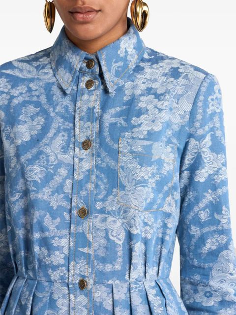 ETRO denim shirt dress - Blue