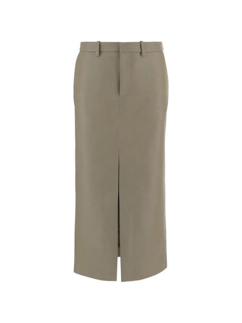 The Frankie Shop Maybelle faux-leather front-slit pencil skirt - Neutrals - zdjęcie produktu nr 1