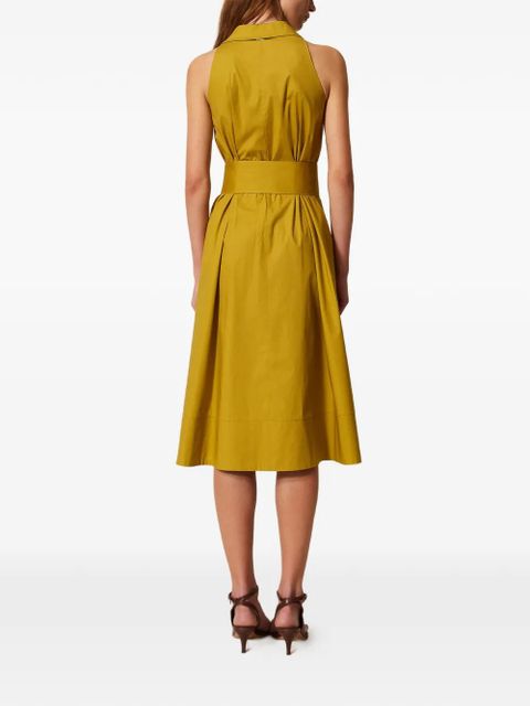 TWINSET V-neck midi dress - Yellow