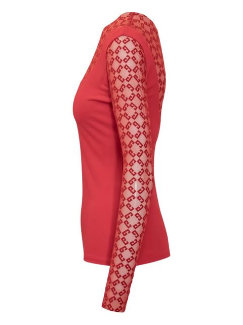 Givenchy logo top - Red