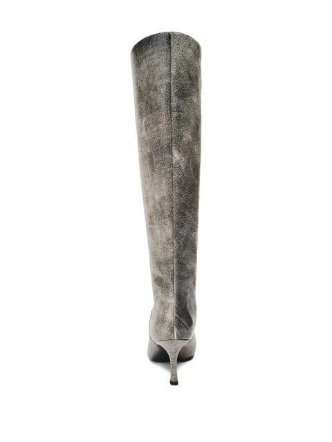 Alexander Wang 65mm Vera tube leather boots - Grey