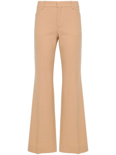 Chloé wool-blend flared trousers - Neutrals