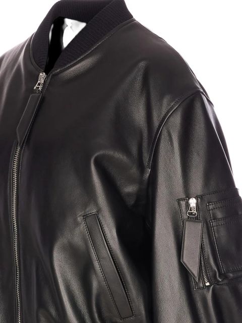 The Attico zip-up bomber - Black