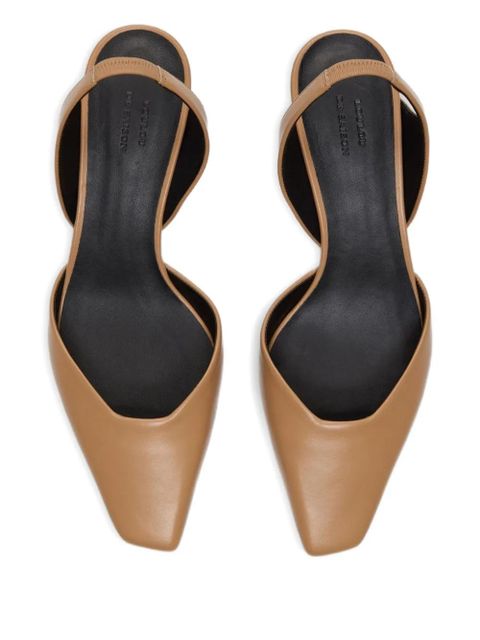 LouLou de Saison square toe slingback pumps - Neutrals - zdjęcie produktu nr 2