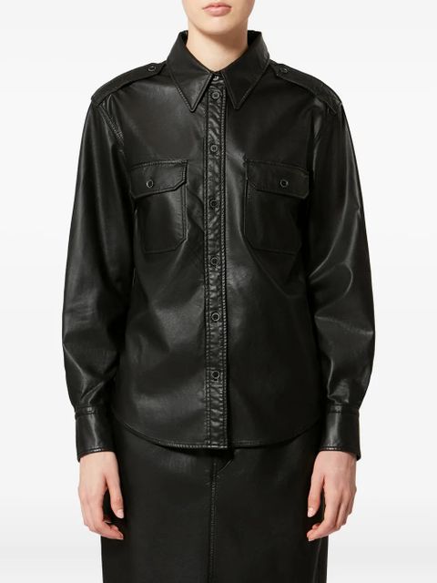 MARANT ÉTOILE Noee buttoned pocket shirt - Black