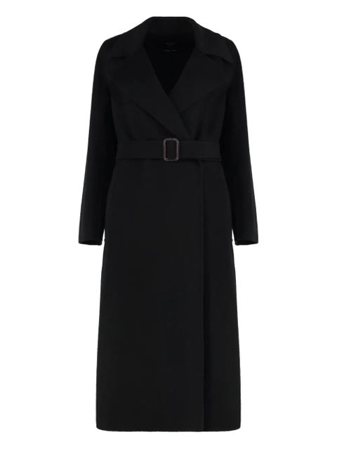 Weekend Max Mara Manu belted wool coat - Black