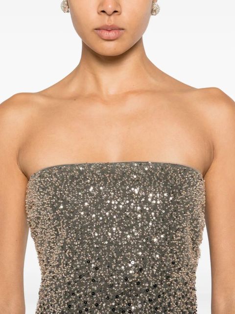 ROTATE BIRGER CHRISTENSEN beaded maxi dress - Black