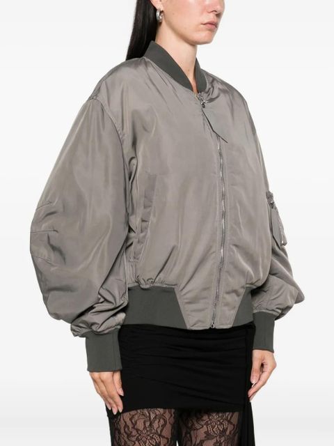The Attico zip-fastening bomber jacket - Grey