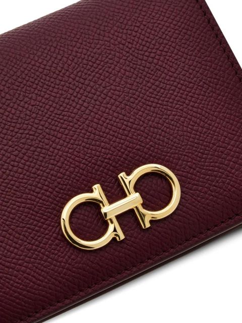 Ferragamo Gancini buckle compact wallet - Purple