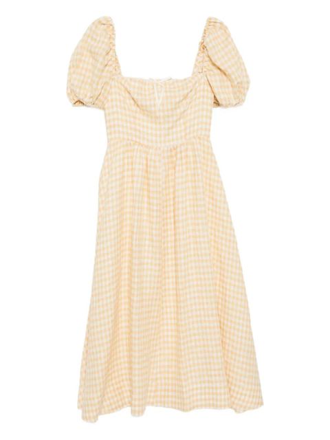 Reformation Marella linen dress - Yellow - zdjęcie produktu nr 1