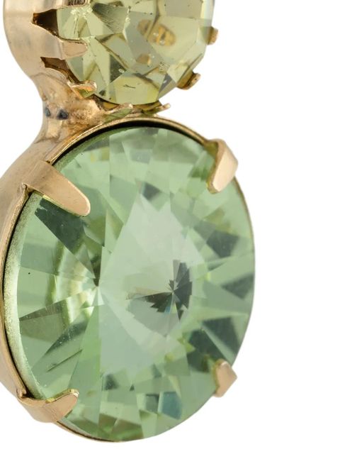 Jennifer Behr Myrla crystal earrings - Green