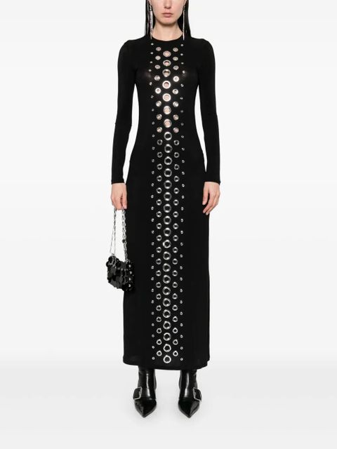 Rabanne semi-sheer maxi dress - Black - zdjęcie produktu nr 2