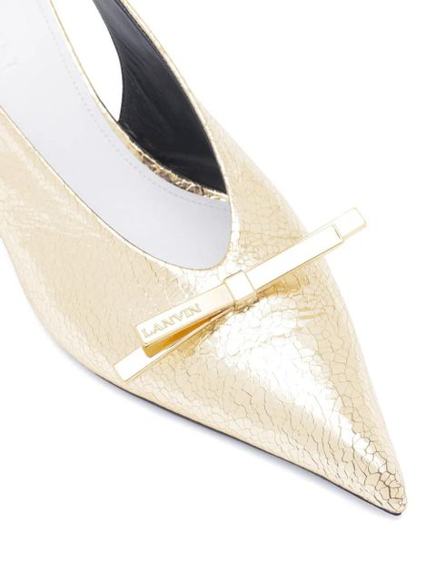 Lanvin bow-detailing pumps - Gold - zdjęcie produktu nr 2