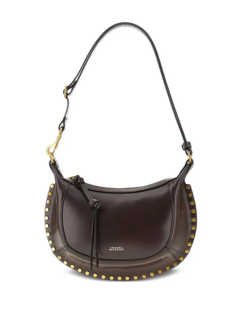 ISABEL MARANT Oskan Moon studded shoulder bag - Brown - zdjęcie produktu nr 2