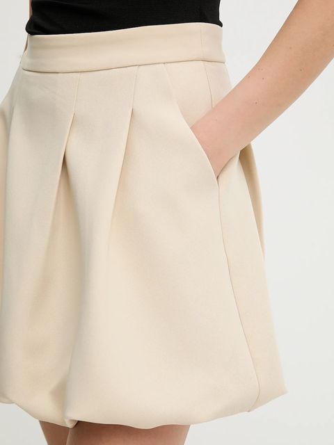 Answear.LAB spódnica kolor beżowy mini prosta