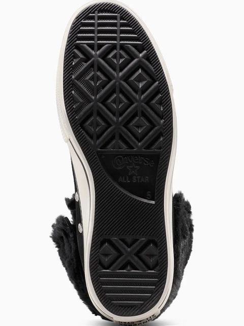 Converse trampki Chuck Taylor All Star Star Fold Over Lift kolor czarny A15229C