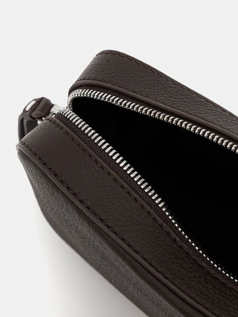 Marc O'Polo torebka skórzana kolor brązowy 5000009087