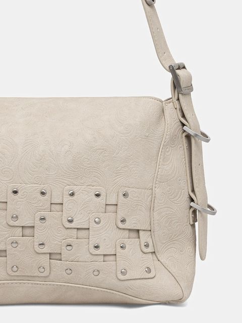 Desigual torebka NEW PATCH 2 PIEDRA kolor beżowy 25WAXPBR - zdjęcie produktu nr 2