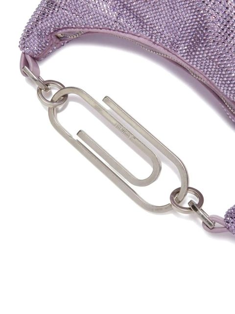 Off-White paperclip embellished shoulder bag - Pink