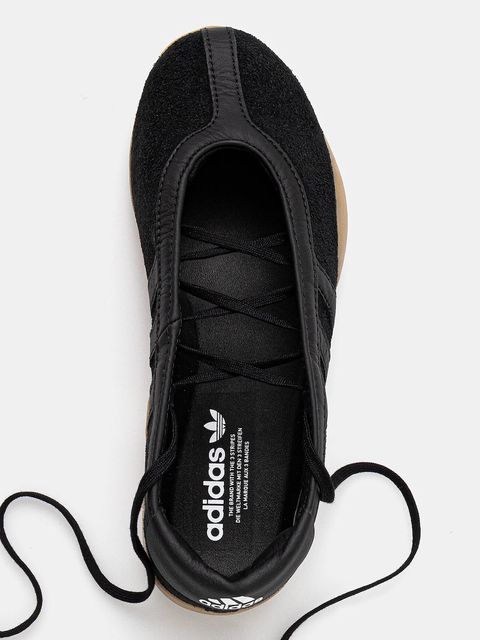 adidas Originals baleriny zamszowe Taekwondo Mei Ballet W kolor czarny JQ0669