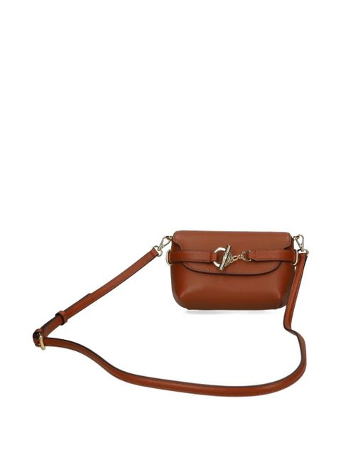 Lauren Ralph Lauren buckle-detail leather crossbody bag - Brown