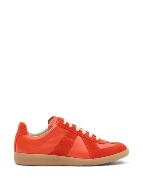 Maison Margiela Replica suede leather sneakers - Orange - zdjęcie produktu nr 1